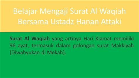 Mengaji Surat Al Waqiah 6 Manfaat Surat Al Waqiah Dan Ar Rahman Menurut