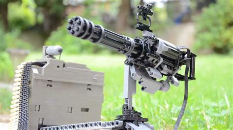 Lego Mini Gun M134 Vulcan With Real Functions Youtube