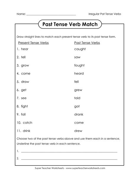 18 Best Images Of Present Tense Verb Worksheets 2nd Grade Present