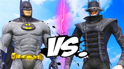 Batman Vs Batman Who Laughs Epic Battle Youtube