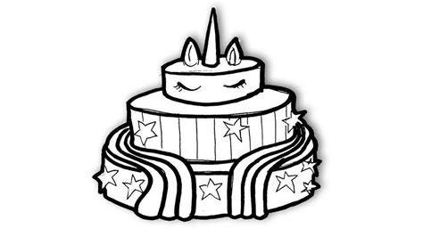 Print and color unicorns pdf coloring books from primarygames. Unicorn Cake Coloring Pages for Kids - Free Printable ...