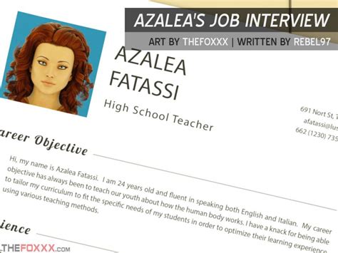 Azaleas Job Interview The Foxxx 8Muses