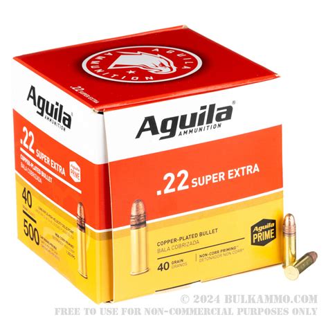 500 Rounds Of Bulk 22 Lr Ammo By Aguila 40gr Cprn