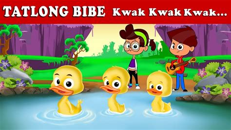 Tatlong Bibe Three Ducks In Filipino Filipinofairytales Youtube