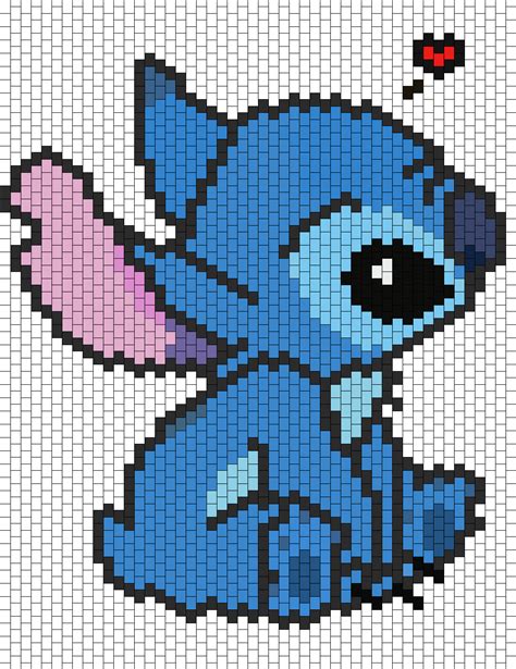 Stitch Bead Pattern Minecraftpixelart Pony Bead Patterns Pixel Art