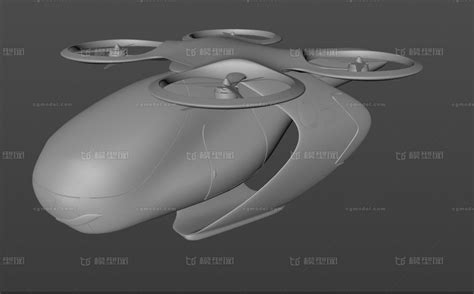 城市飞行器 未来飞行器 科幻飞行器模型-民用直升机模型库-Rhinoceros 3D(.3dm)模型下载-cg模型网