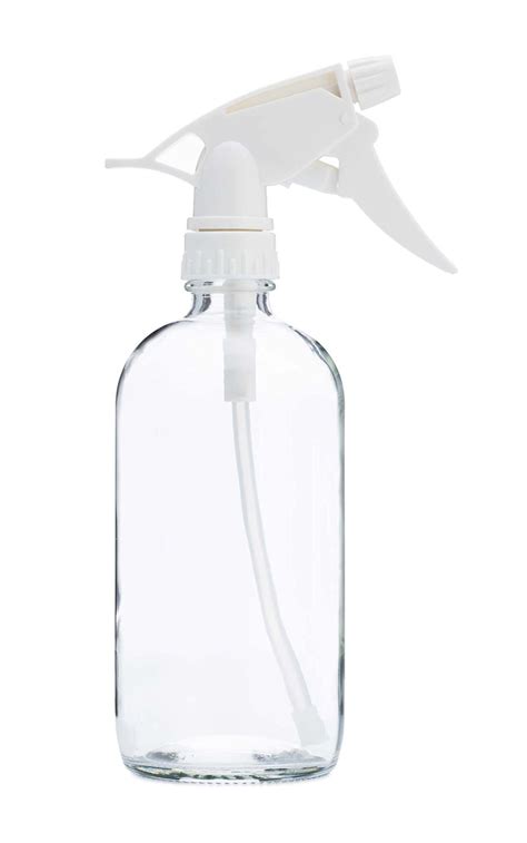 Clear Glass Refillable Spray Bottle With 360 Upside Down Sprayer 16