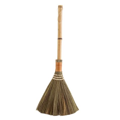 Odkkaya Natural Whisk Sweeping Hand Handle Broom Retro Broom Corn Broom