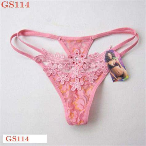 Jual Gs114 Celana Dalam G String Wanita Pink Bunga Di Seller