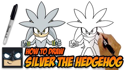 How To Draw Silver The Hedgehog Step By Step Tutorial Youtube