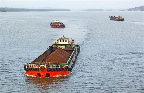 Iron Ore Carrying Cargo Barges Performance Plus Global Logistics