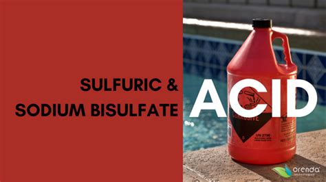 Sulfuric Acid Sodium Bisulfate And Co2 Muriatic Acid Alternatives