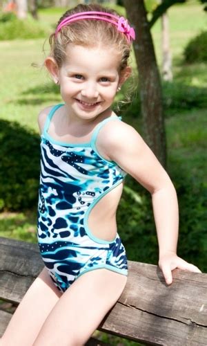 Lemons And Limes Kids Swimwear The Waves Collection Girls One Piece