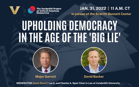 Watch Unity Project To Host ‘upholding Democracy In The Age Of The Big