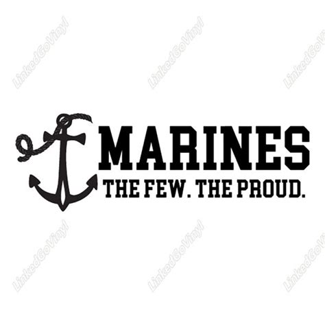 Marines The Few The Proud Graphics Craft Design Linkedgo Vinyl