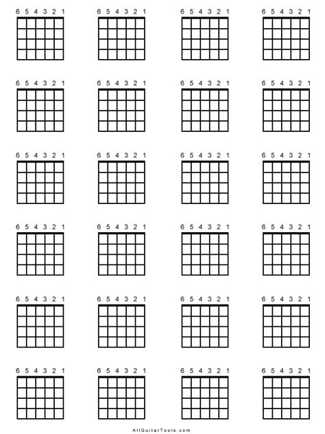 Chord Diagrams For Guitar Printable Crafts Guitar Fretboard Guitar