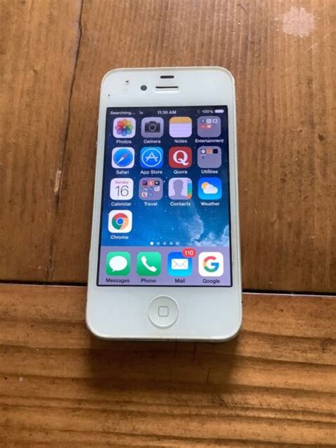 Apple Iphone 4 16gb White Verizon A1349 Cdma Ebay