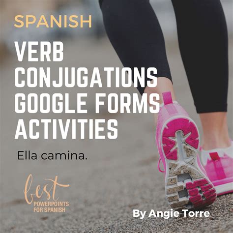 Spanish Present Tense Ar Er Ir Regular Verbs Google Forms Activity