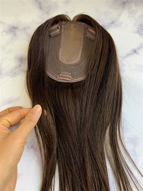Human Hair Topper For Thinning Haircan Trim The Bangs Etsy