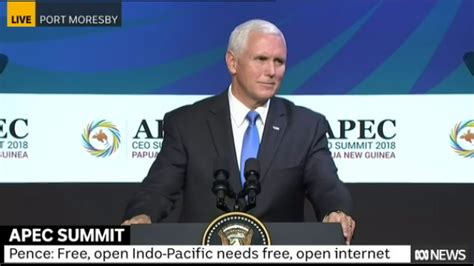 Us Vice President Mike Pence Full Speech At The 2018 Apec Youtube