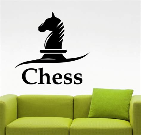 Chess Wall Sticker Chess Piece Decal Home Interior Design Bedroom