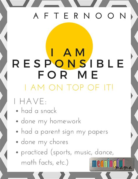 I am responsible for me (1) - Meaningfulmama.com