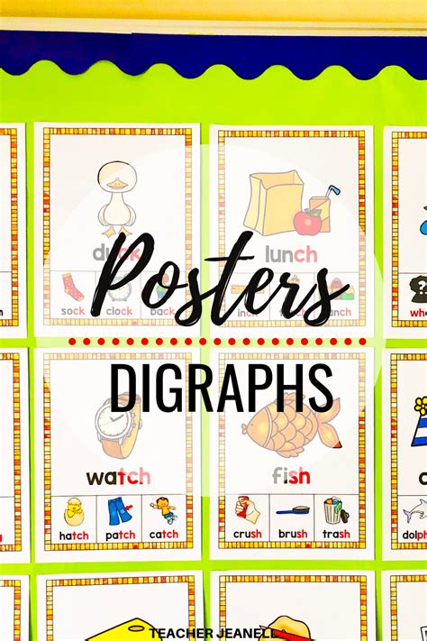 This Colorful Digraph Poster Pack Is A Great Way To Introduce And