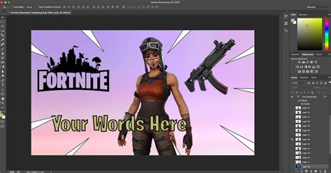 Kaboratech Multimedia Fortnite Template For Photoshop For Download