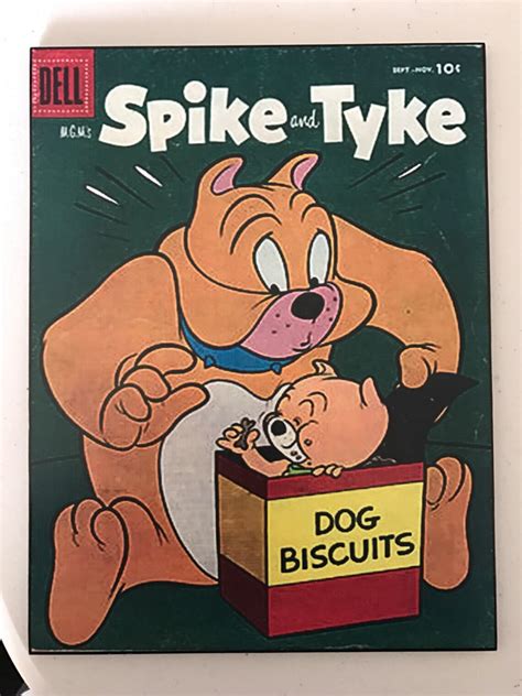 Vintage Spike And Tyke Cartoon Print Decoupaged On Wood Etsy