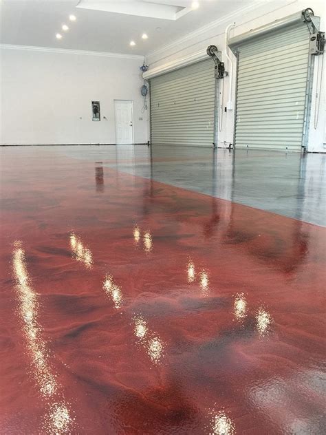 This cost includes acid etching of the concrete, two coats of material and decorative flakes. Making a 3D Epoxy Metallic Floor Step by Step Floor Epoxy