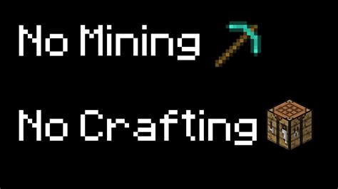 Beating Minecraft Without Mining Or Crafting Youtube