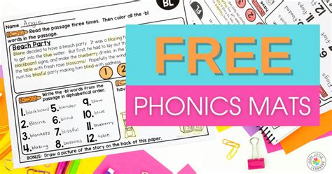 Free Phonics Worksheets Lucky Little Learners