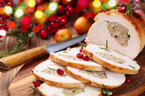 Low Fodmap Turkey Roulade With Herb And Nut Stuffing Recipe Monash Fodmap