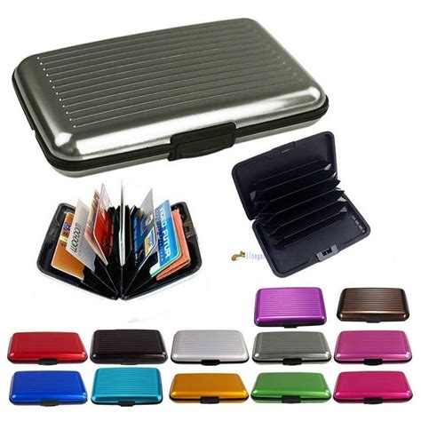 Many extra costs go along with accepting credit card payments, but if your sales volume is high enough you might save money in the long run by avoiding paypal's. Waterproof Business ID Credit Card Wallet Holder Aluminum Metal Pocket Case Box | eBay