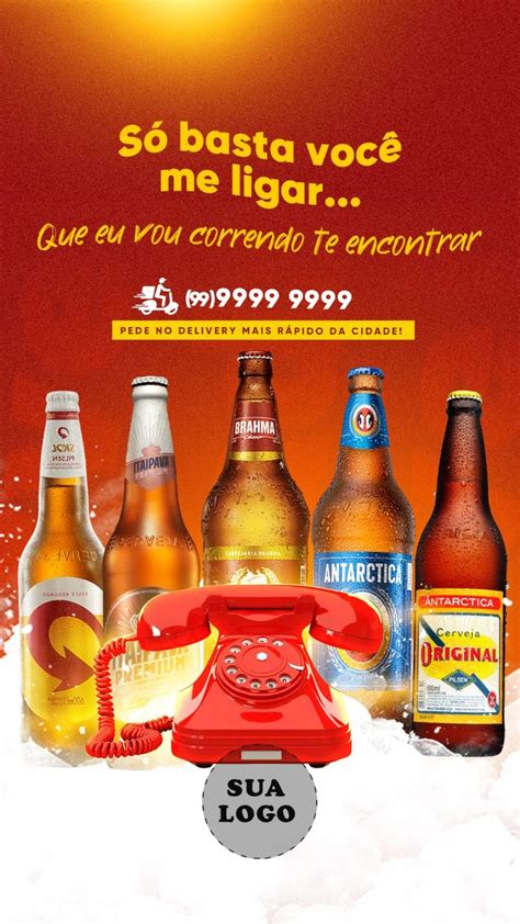 Delivery De Bebidas Stories Social Media Psd Edit Vel Delivery De Cerveja Cerveja Propaganda