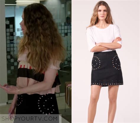 Younger Season 4 Episode 6 Lizas Black Gem Mini Skirt Fashion