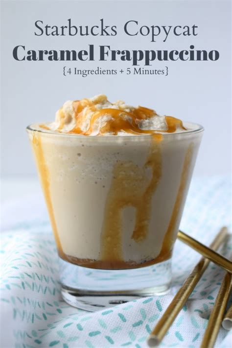 Caramel Frappuccino {Starbucks Copycat} - Snacks and Sips ...
