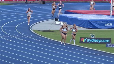 1500m u20yrs women final australian athletic championships sydney 13 04 2021 youtube