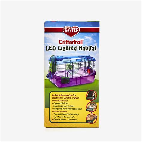 Crittertrail Led Lighted Habitat Gerbil And Hamster Cages Kaytee