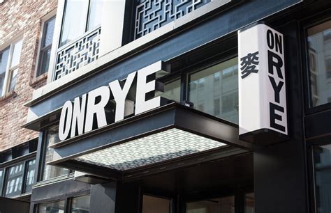 New Logo And Brand Identity For On Rye By Pentagram — Bpando Store Signage