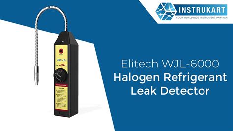 Elitech Wjl 6000 Halogen Refrigerent Leak Detector Youtube