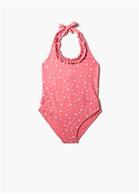 Star Print Swimsuit Girls Mango Kids United Kingdom Print