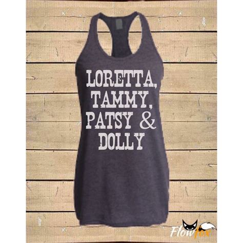 Loretta Tammy Patsy Dolly Tank Country Tanks Southern Tanks Country Shirts Womens Fitted