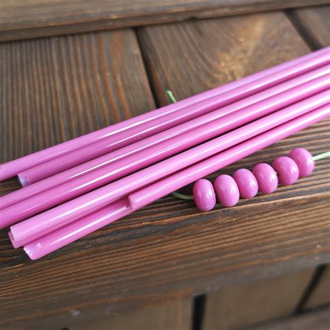 Glass Rods Hot Pink Lampwork Glass Rods Coe 96 Sold Per 0 25 Etsy