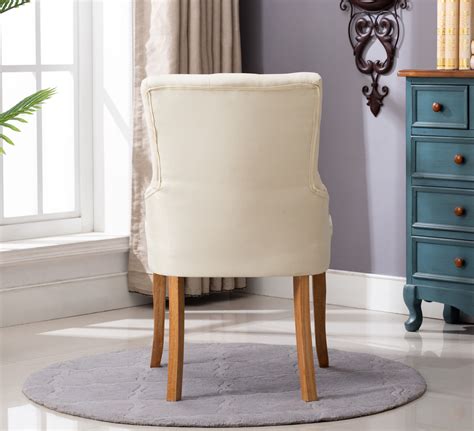 Adele Fabric Accent Chair Dining Chair Scoop Back (Cream White) | MCC Trading Ltd | MCC Direct ...