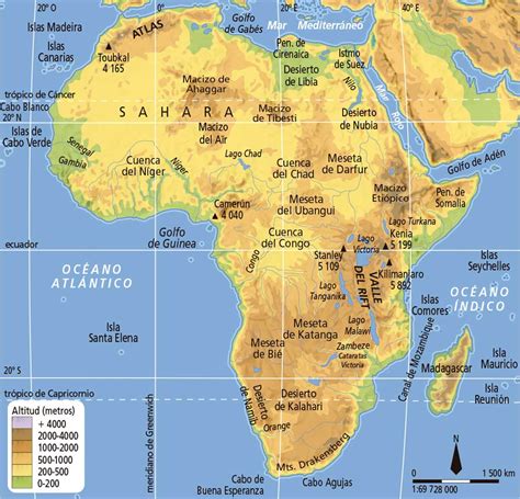 Mapa De Africa Para Imprimir Mapa Fisico Kulturaupice
