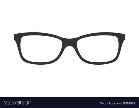 Sunglasses Or Glasses Silhouette Royalty Free Vector Image