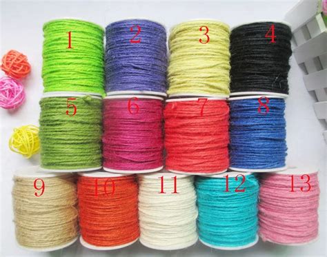 160ft50m 2mm 3ply Diy Hand Colored Twine Natural Solid Colors Natural