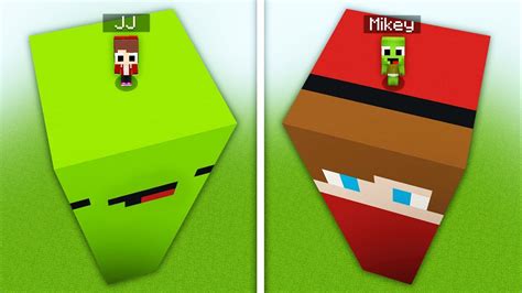 Jj Skin Tower Vs Mikey Tower Survival Battle In Minecraft Challenge