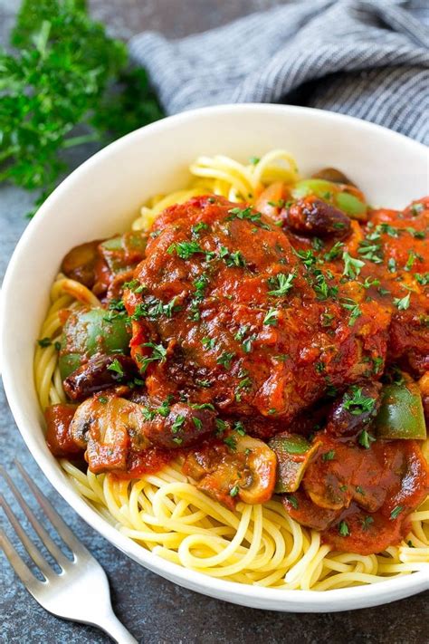 Slow Cooker Chicken Cacciatore Dinner At The Zoo